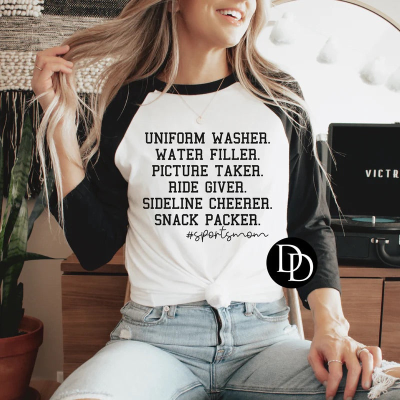 Sports Mom Tee - WHITE TEE