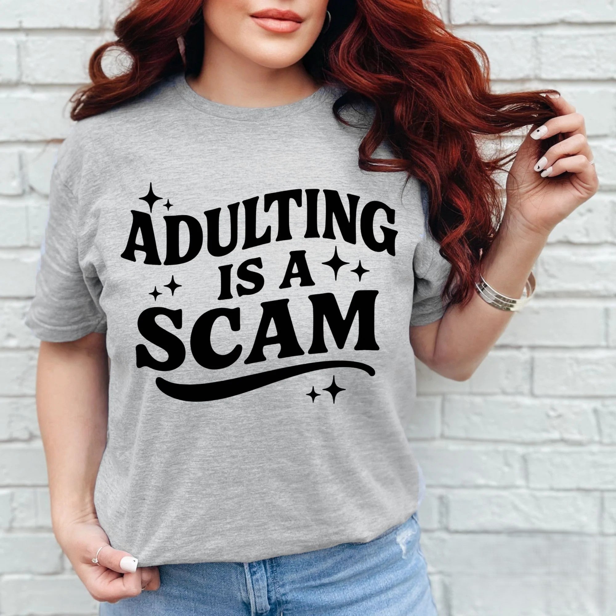 Adulting Is A Scam Tee