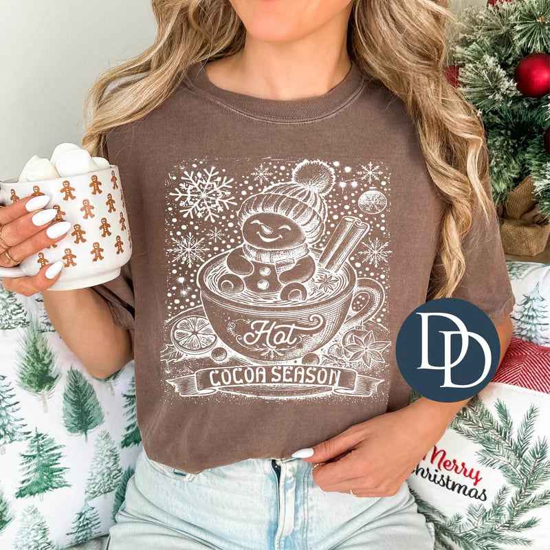 Hot Cocoa Season Snowman Tee