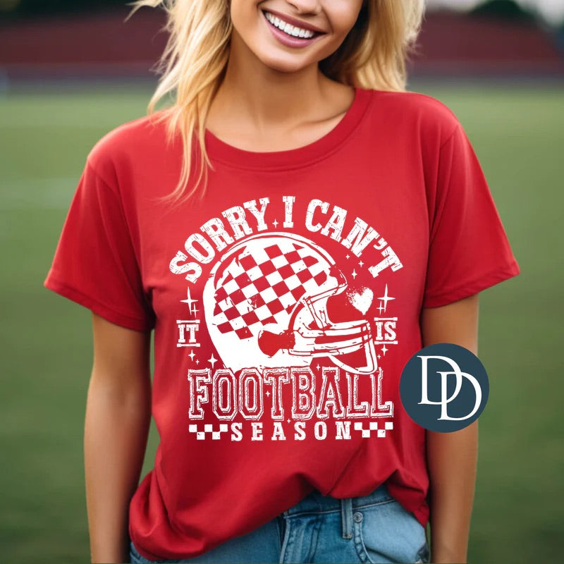 Sorry I Cant Its Football Season Tee