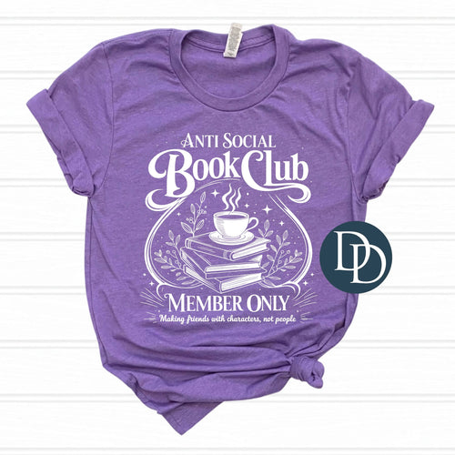 Anti Social Book Club Tee