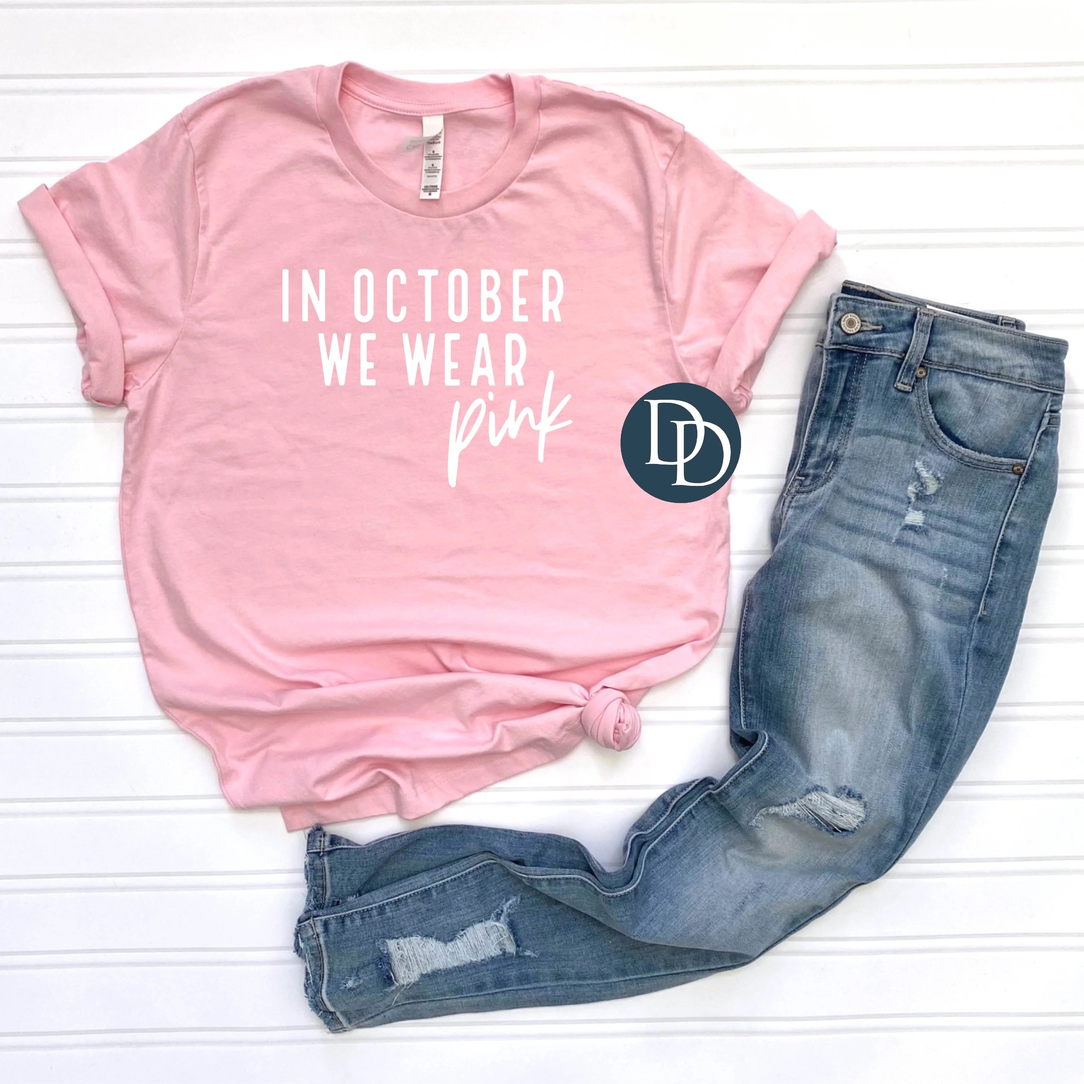 In October We Wear Pink Tee