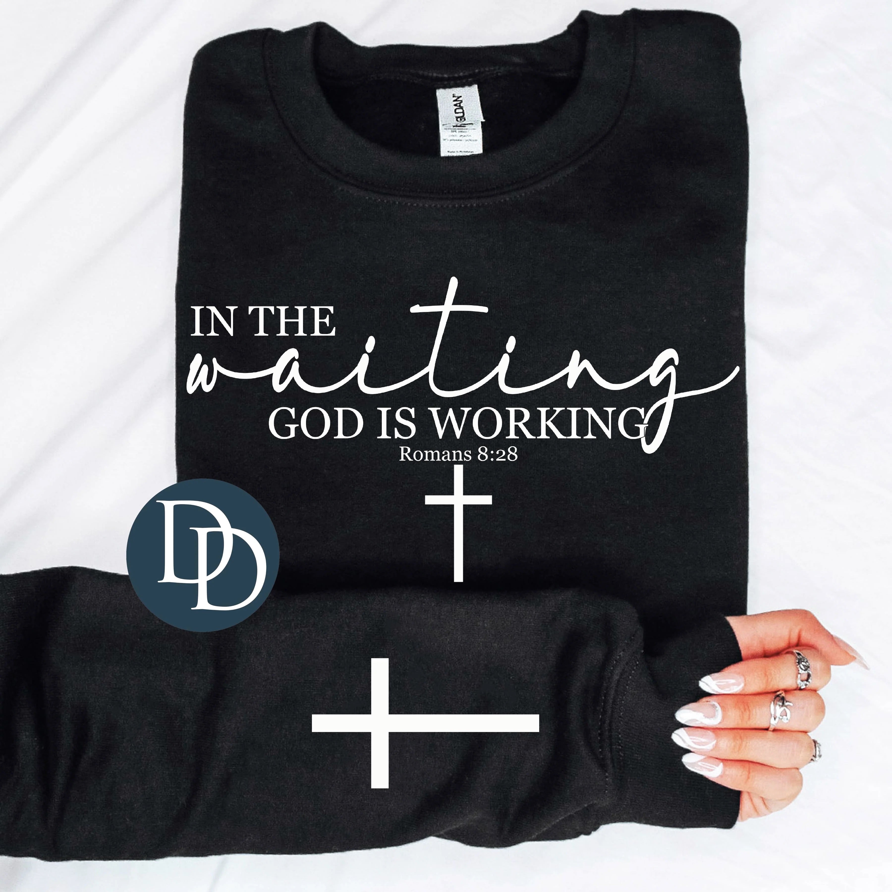 In the Waiting God is Working Crewneck