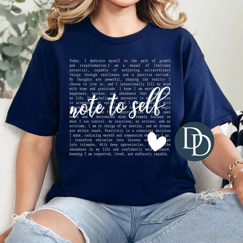 Note To Self Tee