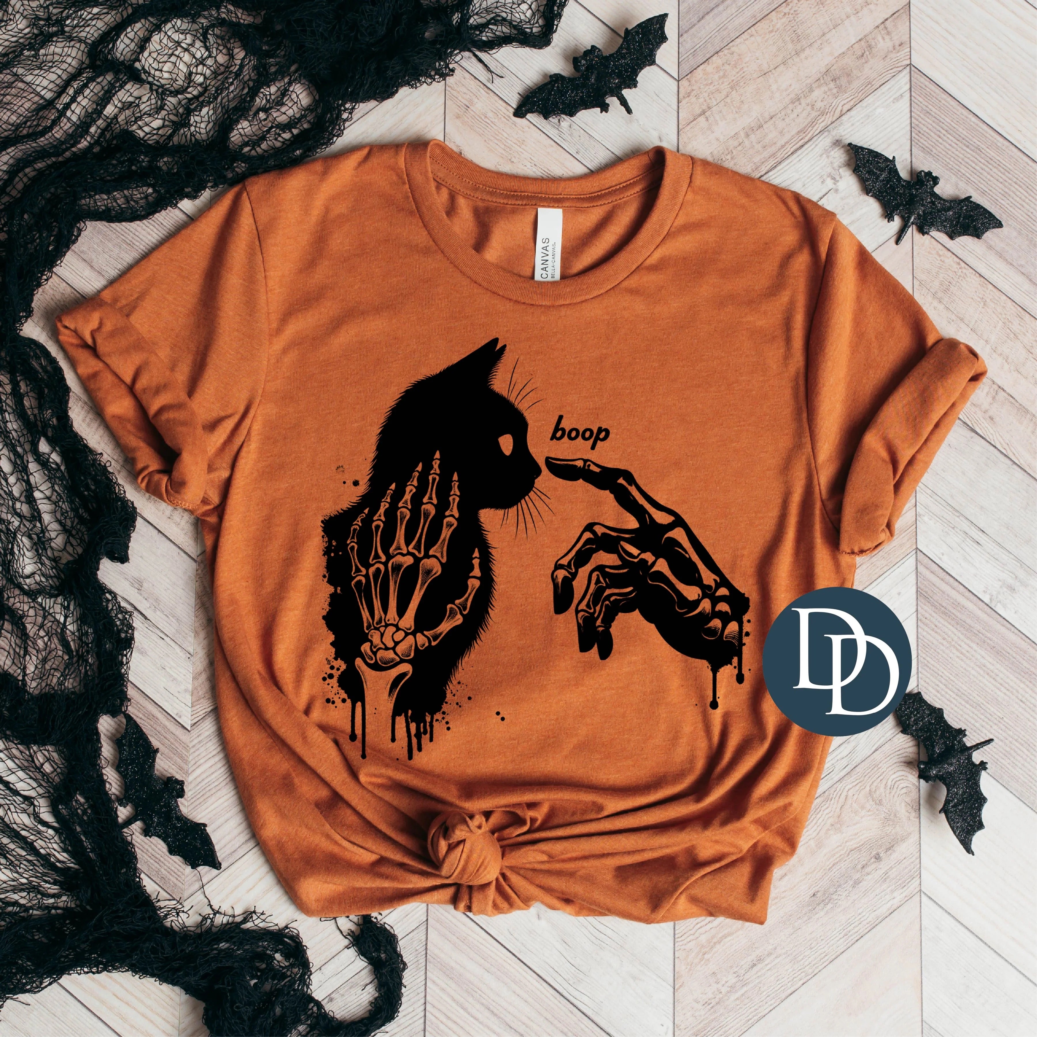 Skelly Hand Black Cat Tee