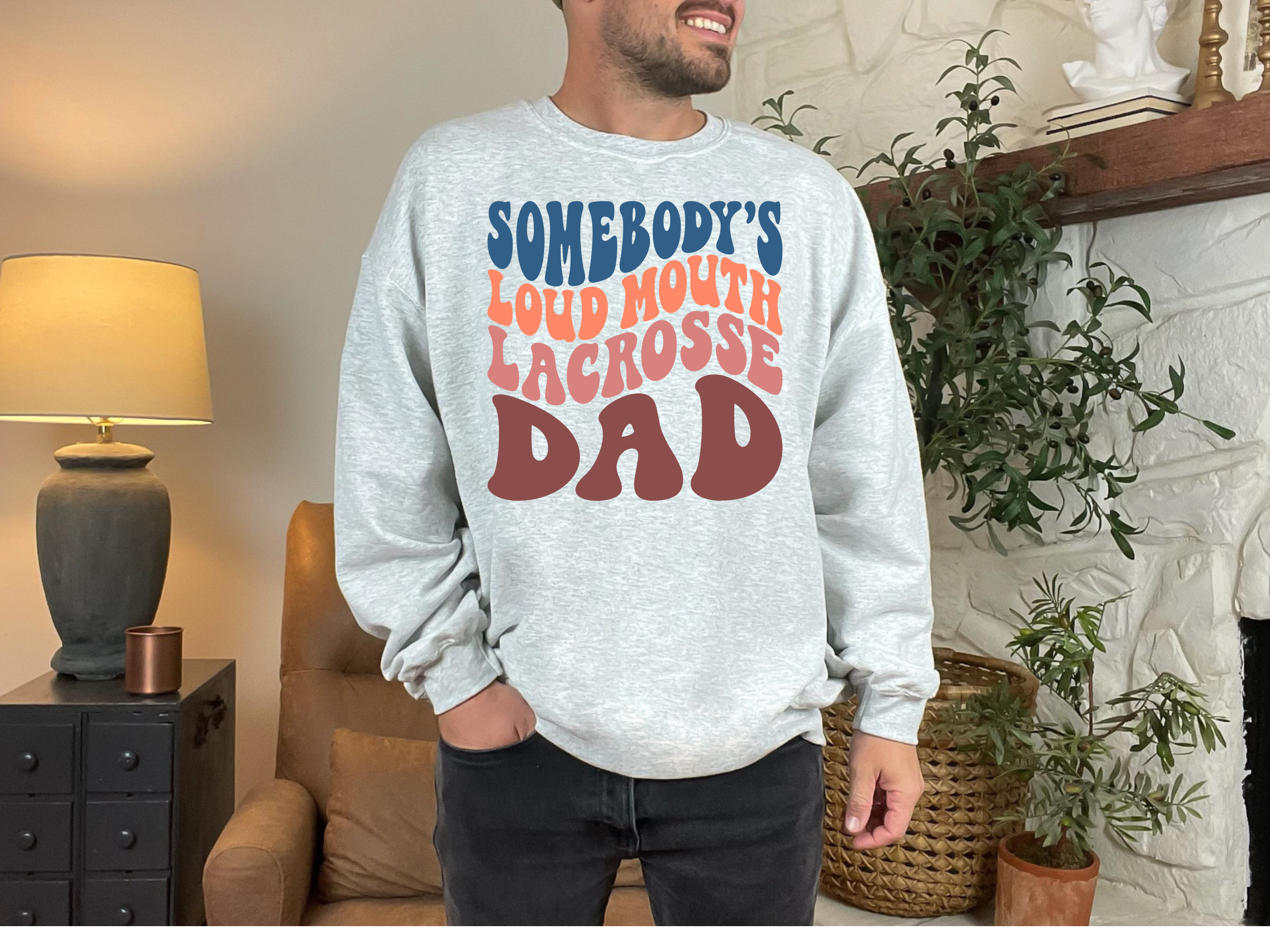 Loud Mouth Lacrosse Dad Crewneck