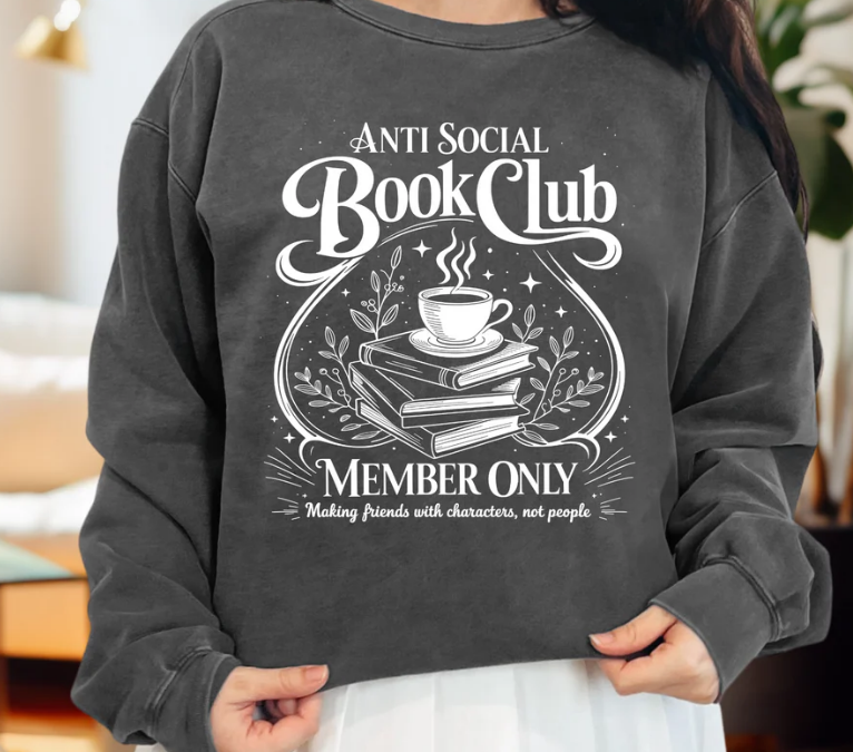 Anti-Social Book Club Member Only Long-sleeved Tee