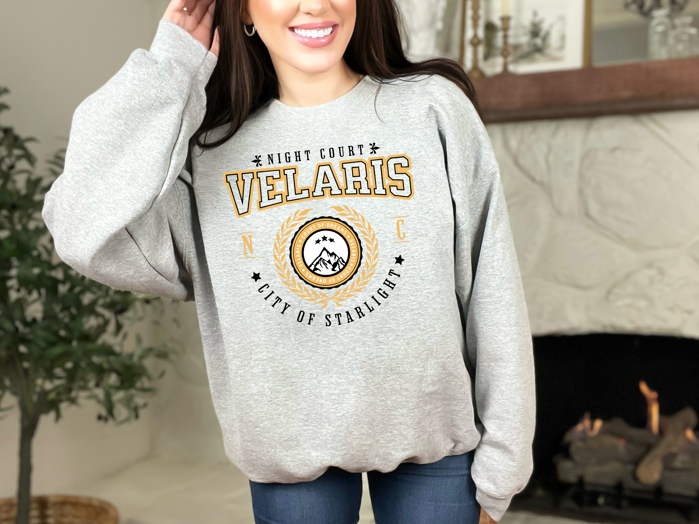 Collegiate Night Court Crewneck
