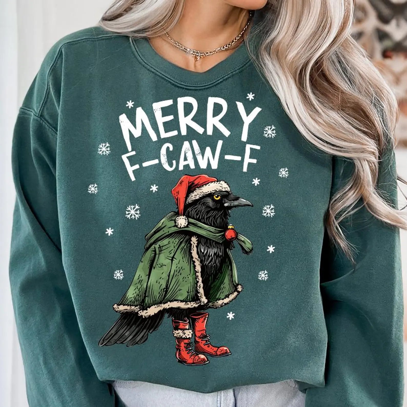 Merry F-Caw-F Crewneck