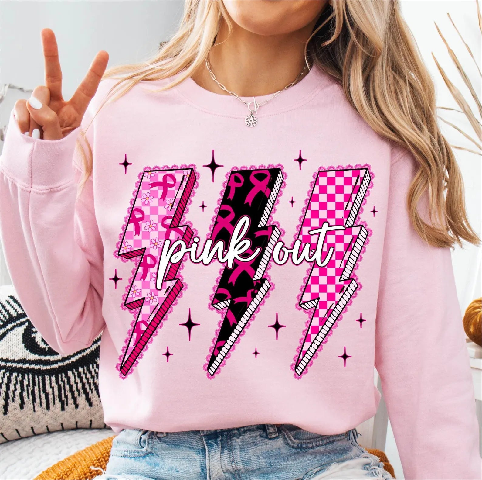 Pink Out Crewneck