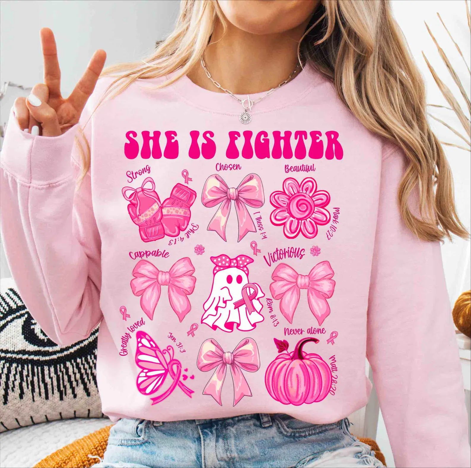 She is a Fighter Crewneck
