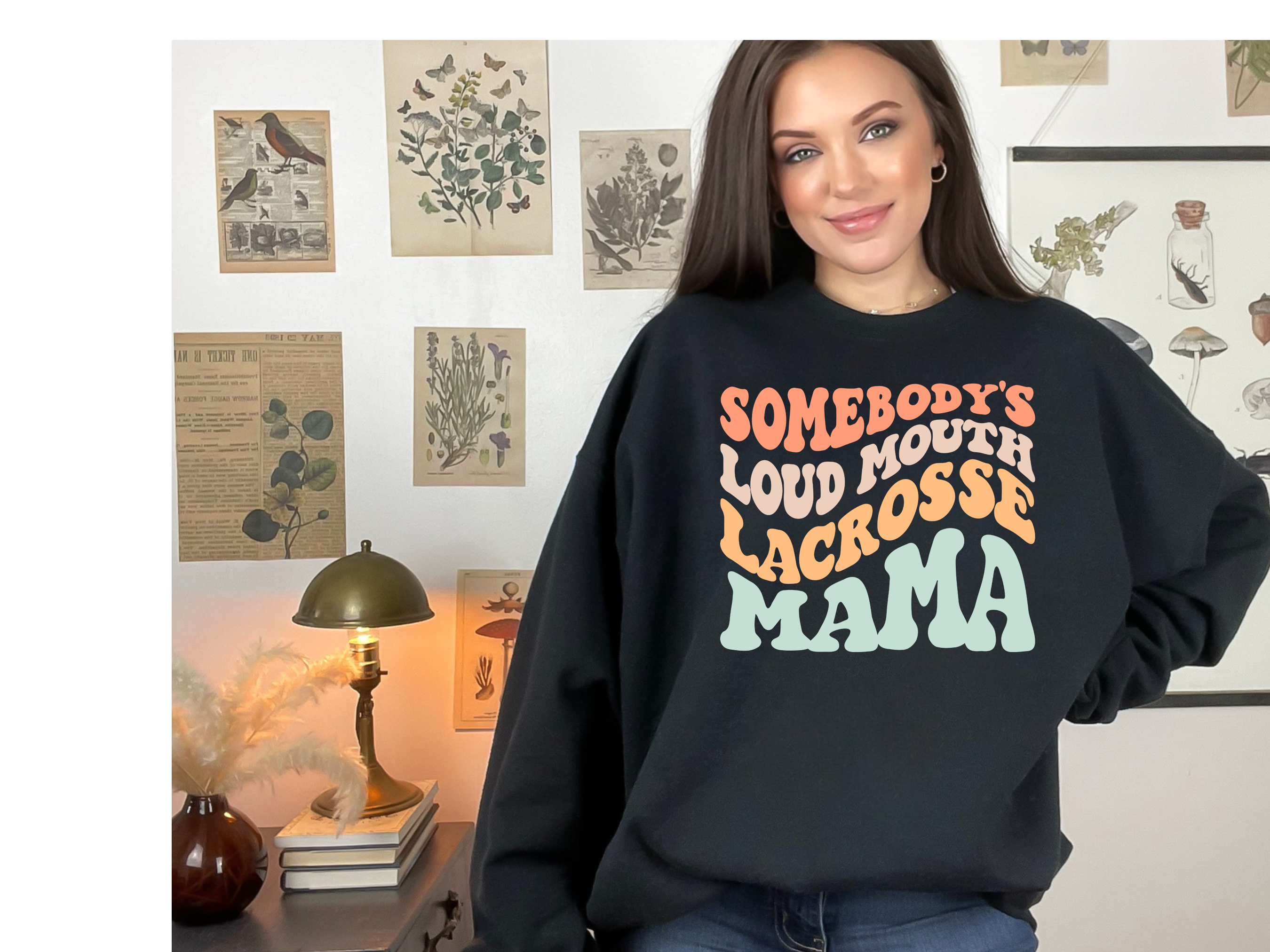 Loud Mouth Lacrosse Mom Crewneck