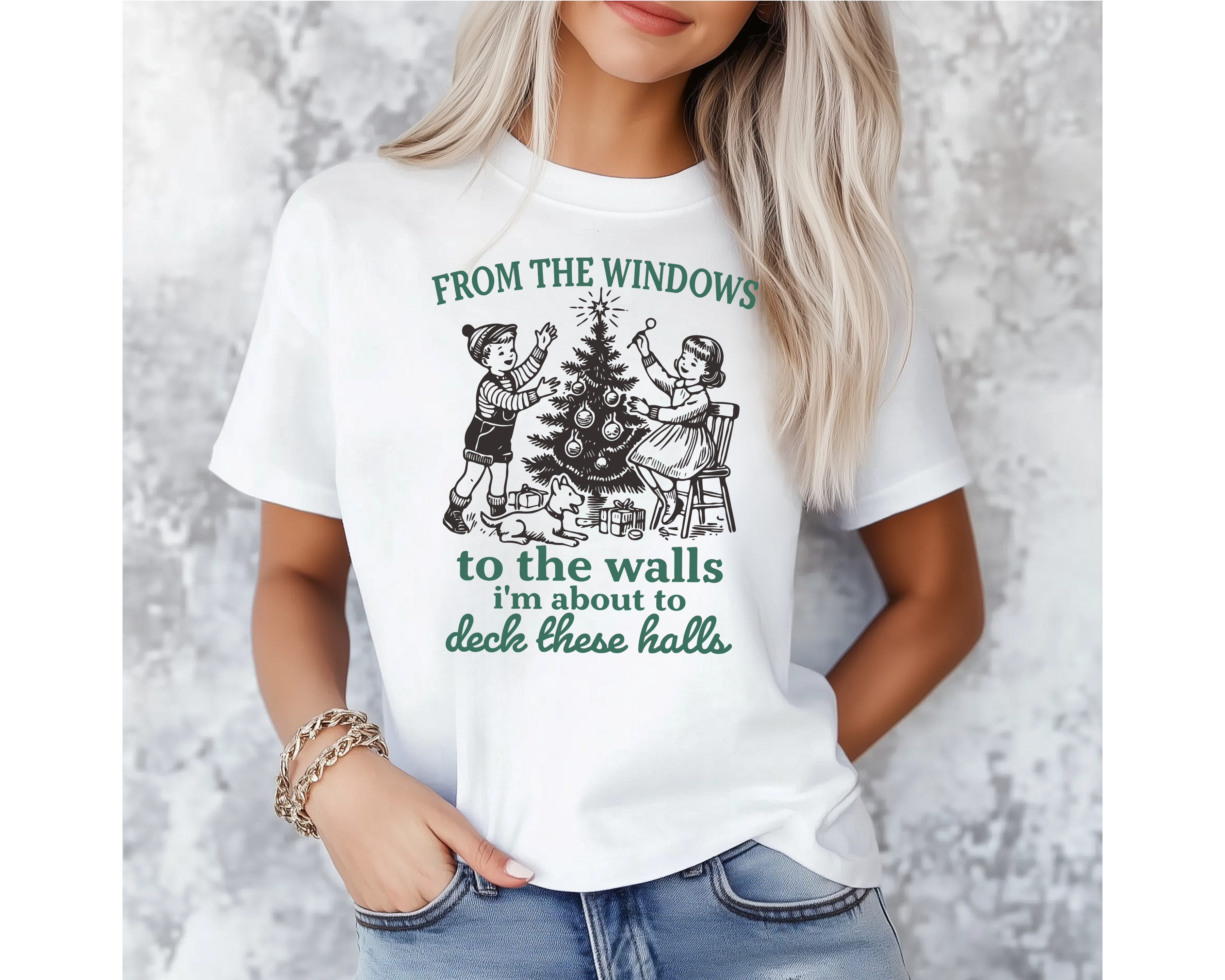 About To Deck These Halls Tee